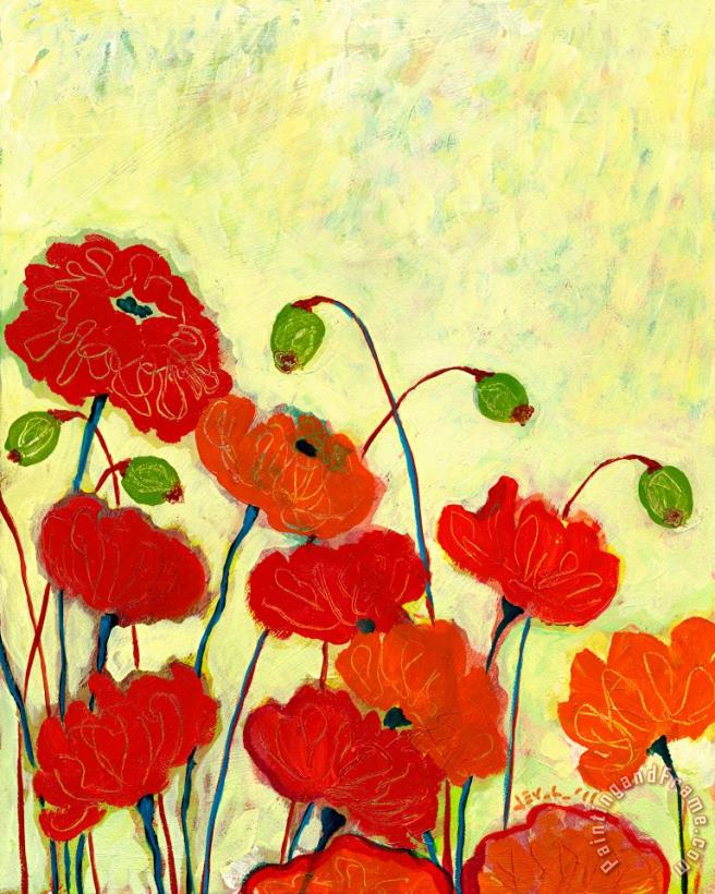 Wishful Blooming painting - Jennifer Lommers Wishful Blooming Art Print