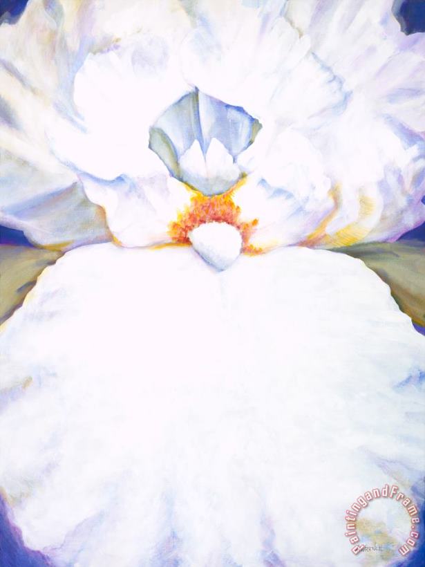 Chastity II White Iris painting - Jerome Lawrence Chastity II White Iris Art Print
