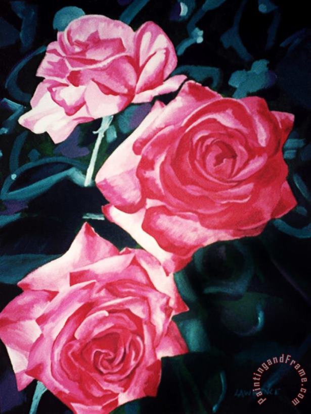 Jerome Lawrence Roses Art Painting