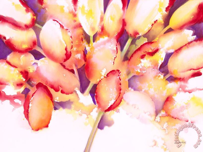 Tulips are People IV painting - Jerome Lawrence Tulips are People IV Art Print