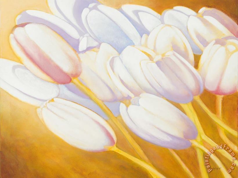 Tulips are People XII h painting - Jerome Lawrence Tulips are People XII h Art Print