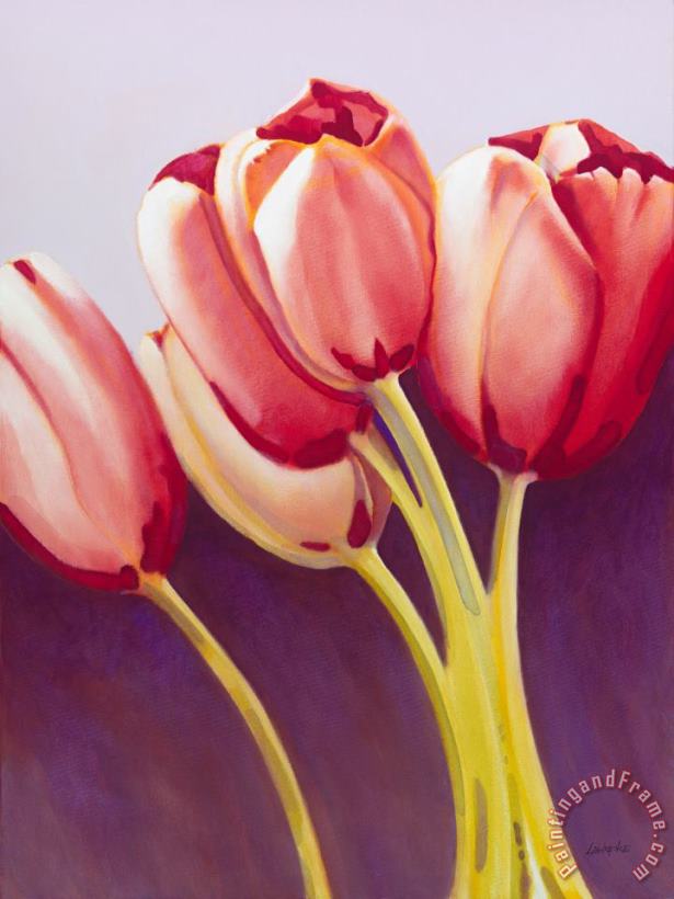 Jerome Lawrence Tulips are People XIII Art Painting