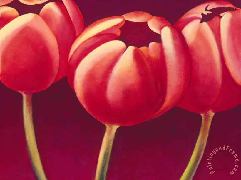 Tulips are People XIV h painting - Jerome Lawrence Tulips are People XIV h Art Print