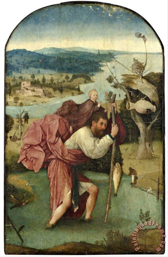 Saint Christopher painting - Jheronimus Bosch Saint Christopher Art Print