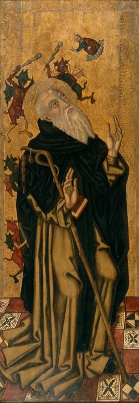 Joan Desi Saint Anthony The Abbot Tormented by Demons Art Painting