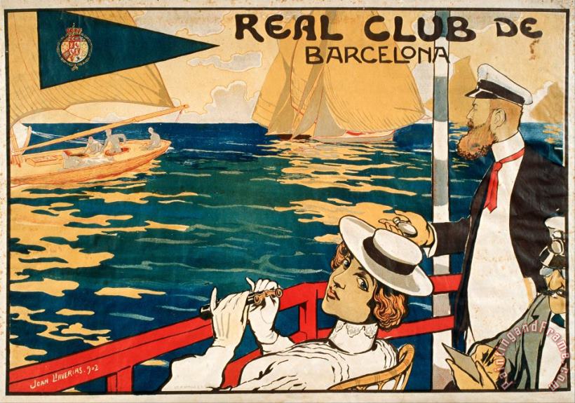 Joan Llaverias Real Club De Barcelona Art Painting