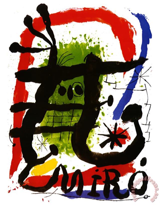 Joan Miro Alcohol De Menthe Art Print