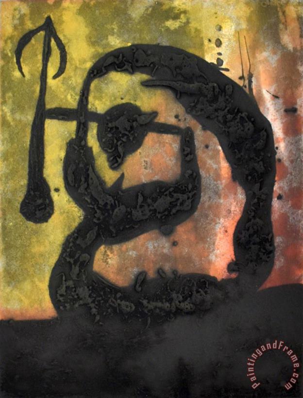 Joan Miro Arrow Head Tete Fleche, 1968 Art Painting