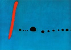 Joan Miro - Bleu II painting