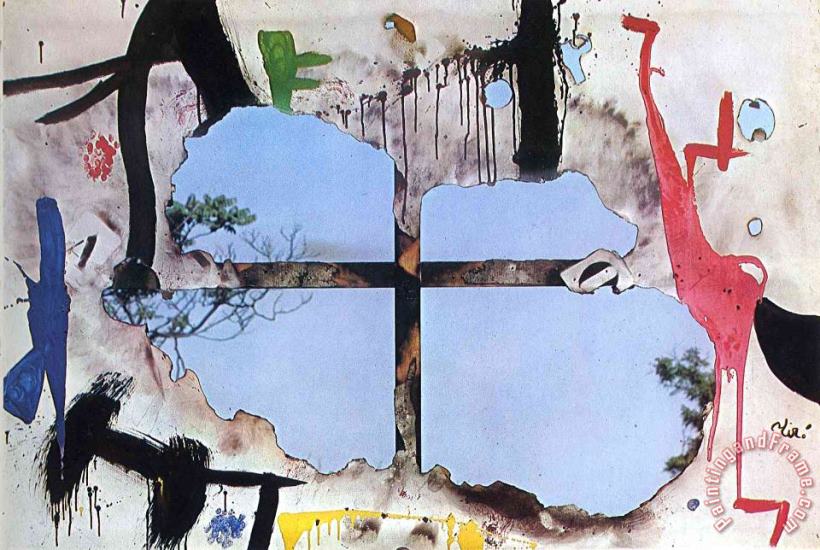 Burnt Canvas I, 1973 painting - Joan Miro Burnt Canvas I, 1973 Art Print