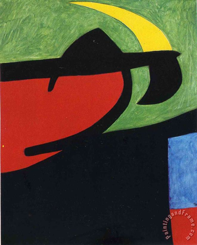 Joan Miro Catalan Peasant in The Moonlight Art Print