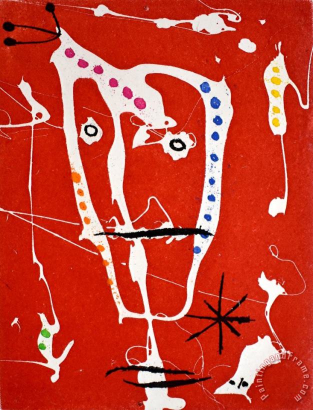 Composition I, From The Breakers Les Brisants, 1958 painting - Joan Miro Composition I, From The Breakers Les Brisants, 1958 Art Print