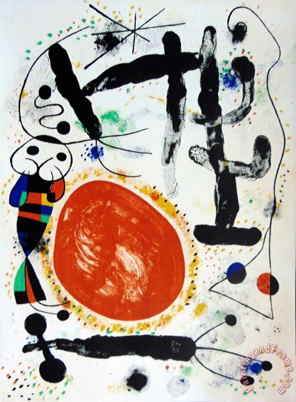 Day Le Jour, 1953 painting - Joan Miro Day Le Jour, 1953 Art Print