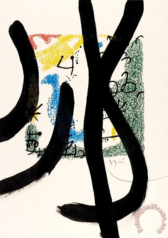 Joan Miro Essences of The Earth, 1967 Art Painting
