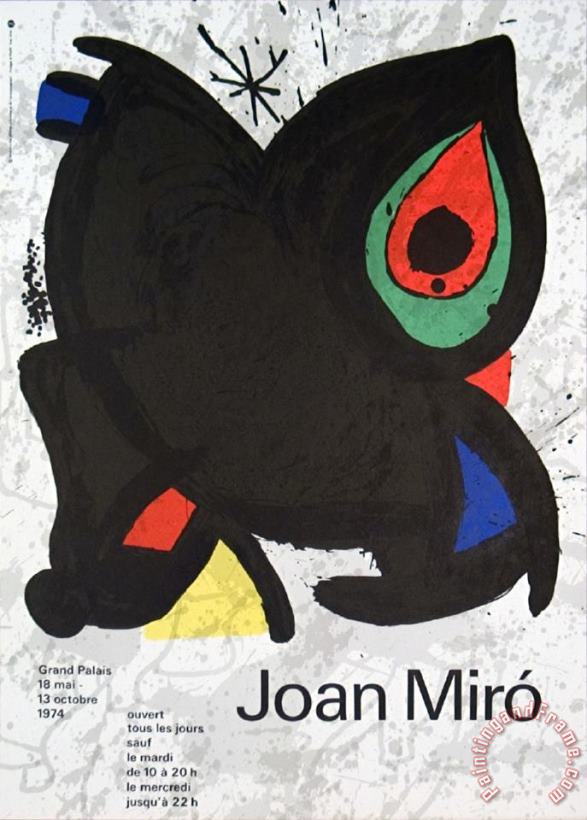Joan Miro Grand Palais Art Print