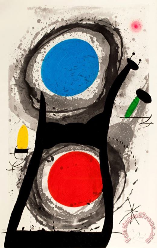 Joan Miro L'adorateur Du Soleil, 1969 Art Print