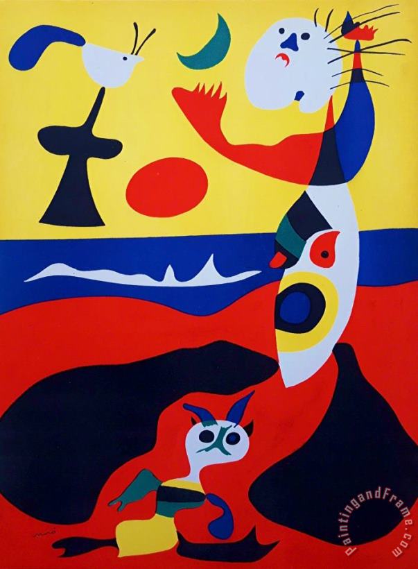 L'ete, 1938 painting - Joan Miro L'ete, 1938 Art Print