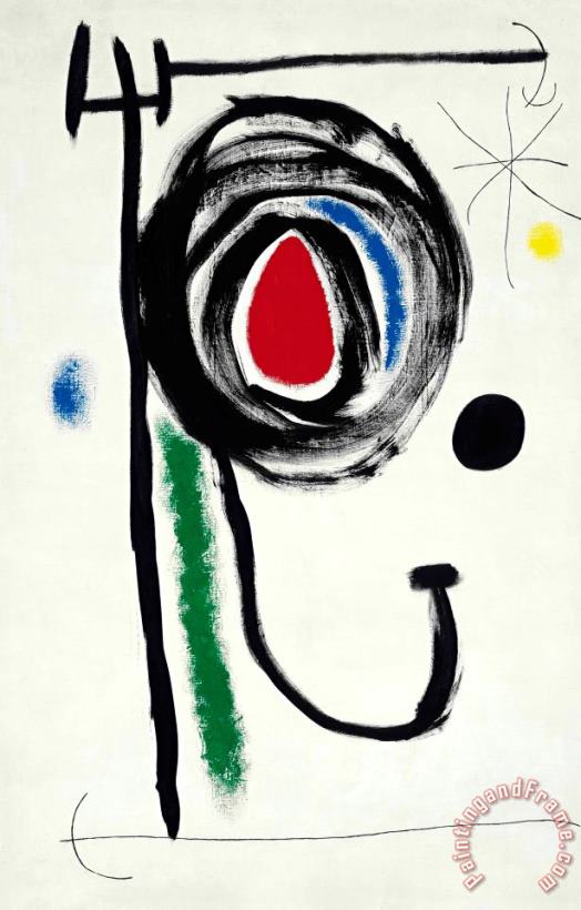 L'etoile Insaisissable, 1968 painting - Joan Miro L'etoile Insaisissable, 1968 Art Print