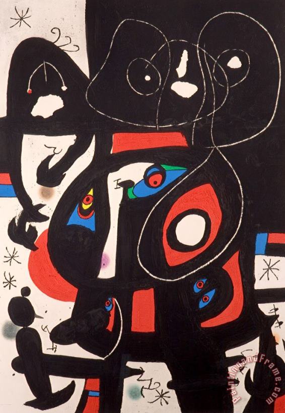 Joan Miro La Metamorphose, 1978 Art Print