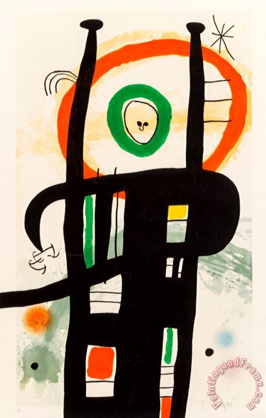 Joan Miro Le Grand Ordinateur, 1969 Art Painting