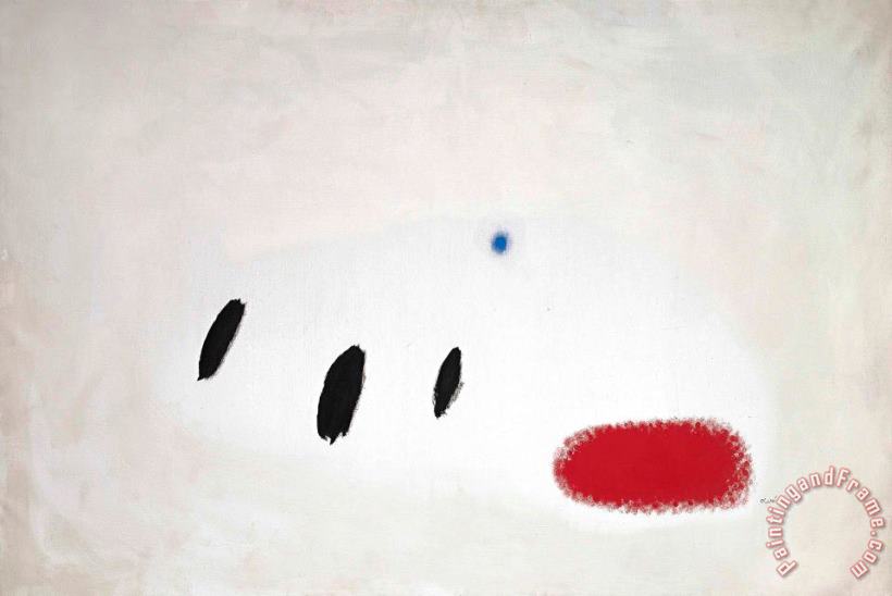 Joan Miro Le Sourire Nacre Devant L'azur, 1972 Art Print