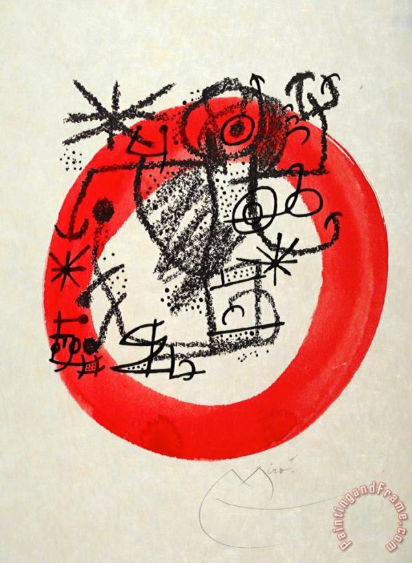 Joan Miro Les Essencies De La Terra, 1968 Art Painting