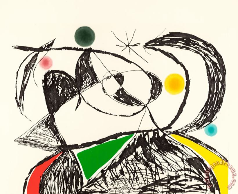 Joan Miro Mallorca Iii, 1973 Art Print