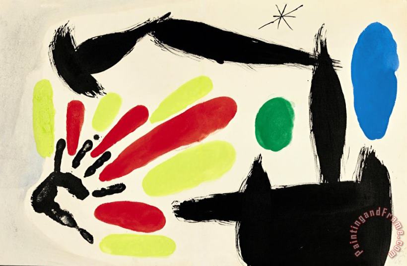 Joan Miro Nacimiento De La Bandera Catalane, 1968 Art Print