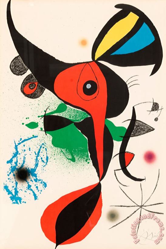 Joan Miro Oda a Joan Miro, 1973 Art Print