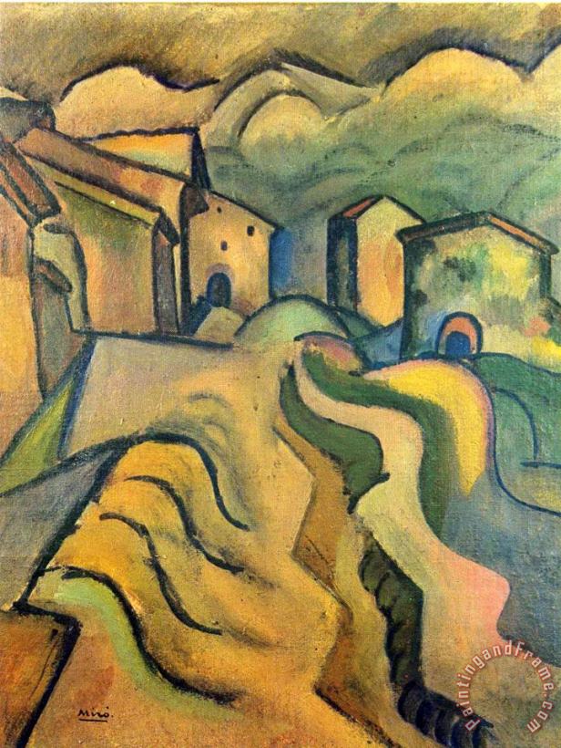 Joan Miro Paseo a La Ciudad, 1917 Art Painting