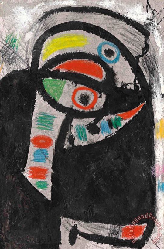 Joan Miro Personnage, Oiseau, 1975 Art Print