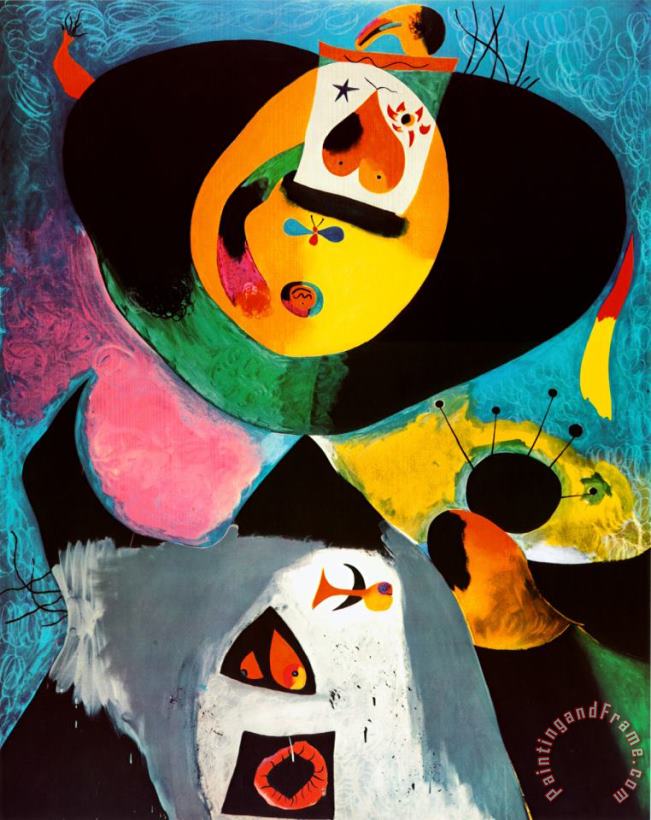 Joan Miro Portrait No 1 Art Print