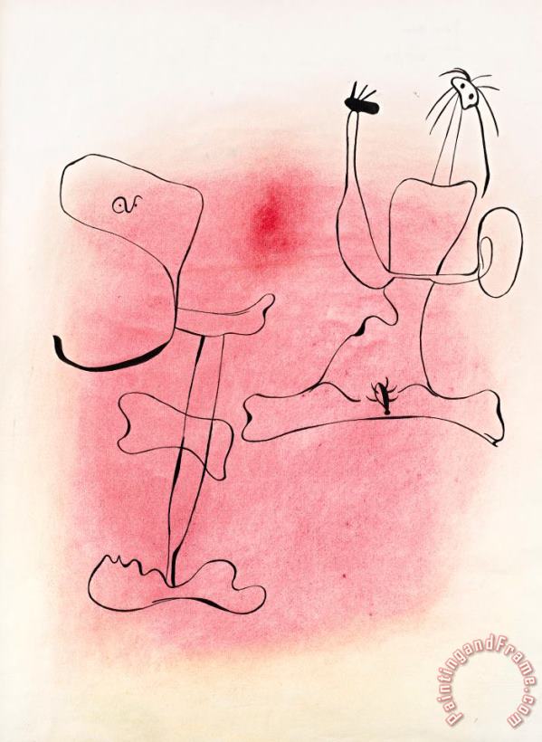 Joan Miro Sans Titre Art Painting
