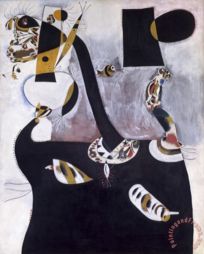 Seated Woman II painting - Joan Miro Seated Woman II Art Print