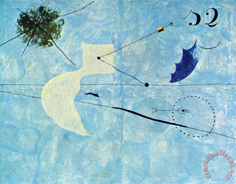 Siesta painting - Joan Miro Siesta Art Print