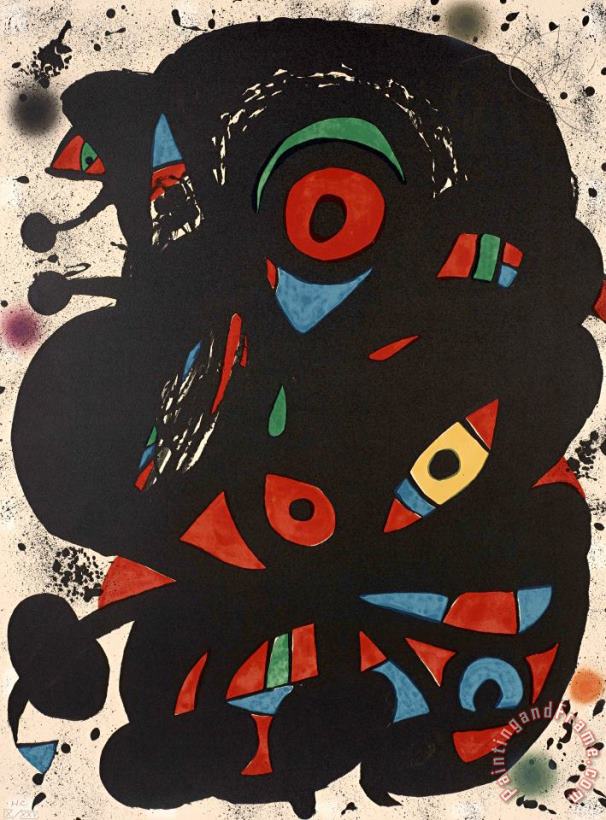 Joan Miro Strindberg Mappen, 1976 Art Print