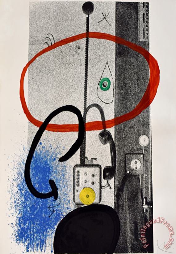 Joan Miro The Night Guardian Le Gardien De Nuit, 1971 Art Print
