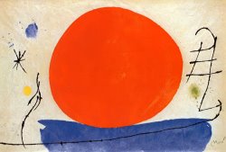 Joan Miro The Red Sun