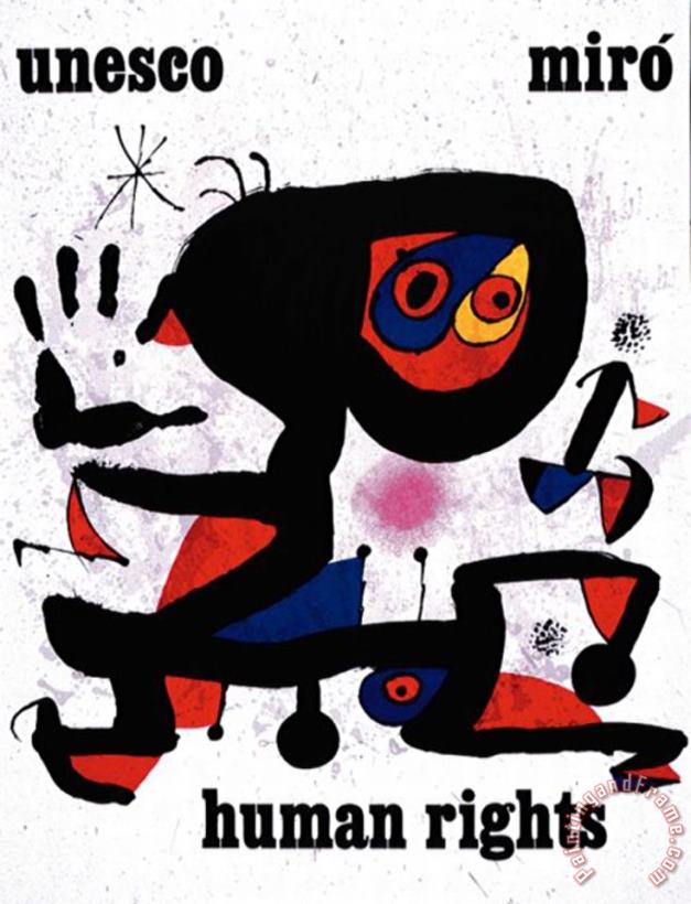 Unesco painting - Joan Miro Unesco Art Print