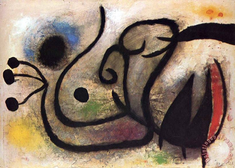 Unknown Title painting - Joan Miro Unknown Title Art Print