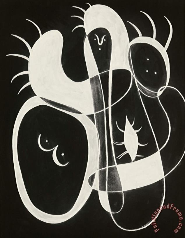 Untitled, 1934 painting - Joan Miro Untitled, 1934 Art Print