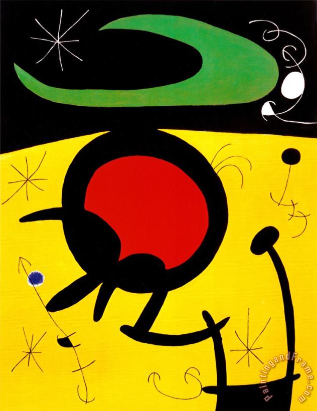 Joan Miro Vuelo De Pajaros 1968 Art Print