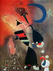 Joan Miro Woman And Bird in The Moonlight