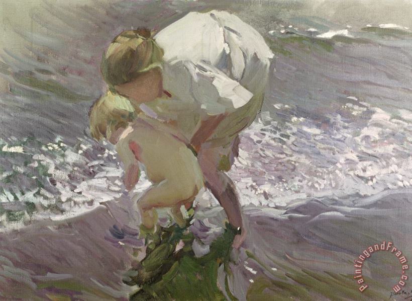 Bathing on the Beach painting - Joaquin Sorolla y Bastida Bathing on the Beach Art Print