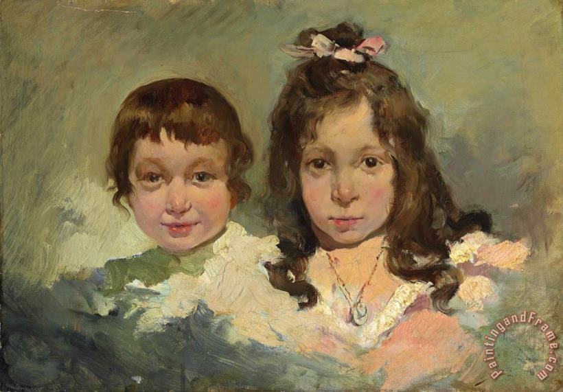 Maria And Joaquin, The Artist's Children painting - Joaquin Sorolla y Bastida Maria And Joaquin, The Artist's Children Art Print