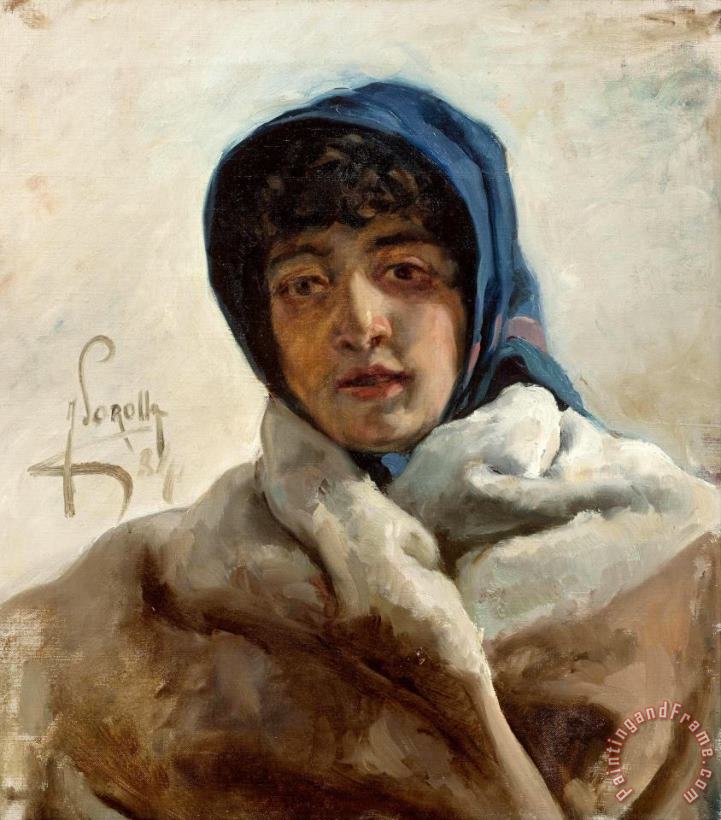 Joaquin Sorolla y Bastida Portrait Art Painting