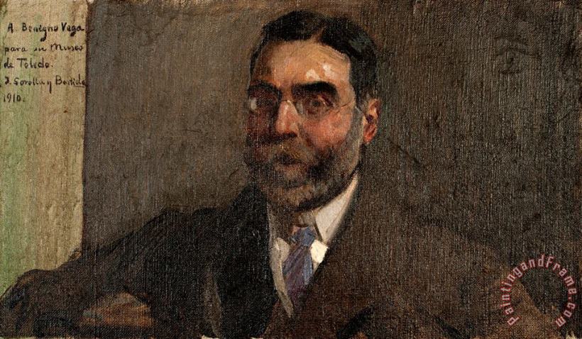 Joaquin Sorolla y Bastida Portrait of The Marquis of Vega Inclan Art Painting