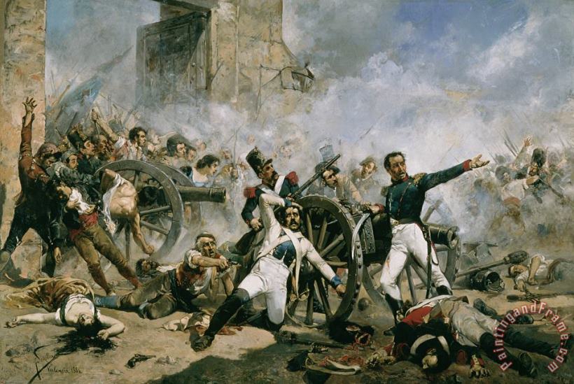 Joaquin Sorolla y Bastida Spanish uprising against Napoleon in Spain Art Painting