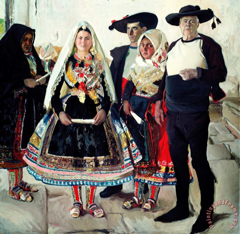 Joaquin Sorolla y Bastida Typical Lagarterans Or Lagarteran Brideshare Art Painting