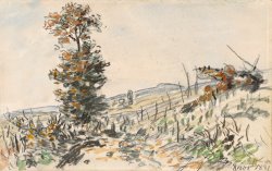 Johan Barthold Jongkind Environs De La Cote Saint Andre a L'automne, Dauphine ( Recto ; Verso ), 1881